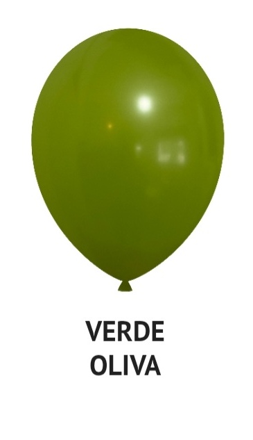 Globo verde Oliva R5 x 50