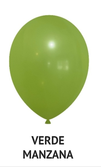 Globo verde manzana R12 x 50