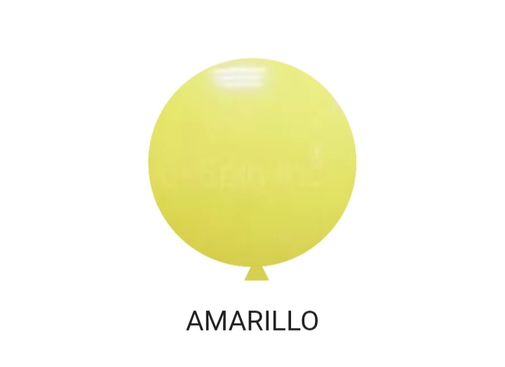 Globo R36 amarillo pastel
