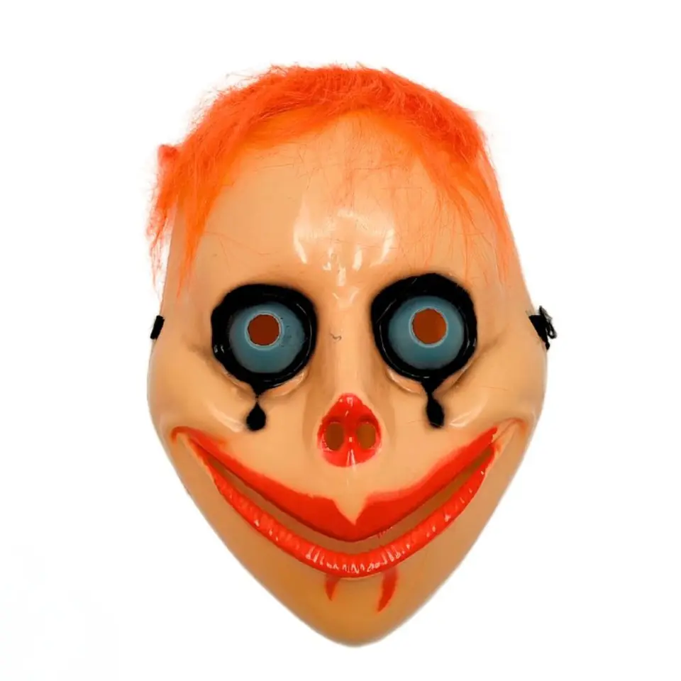Máscara momo pelo rojo halloween