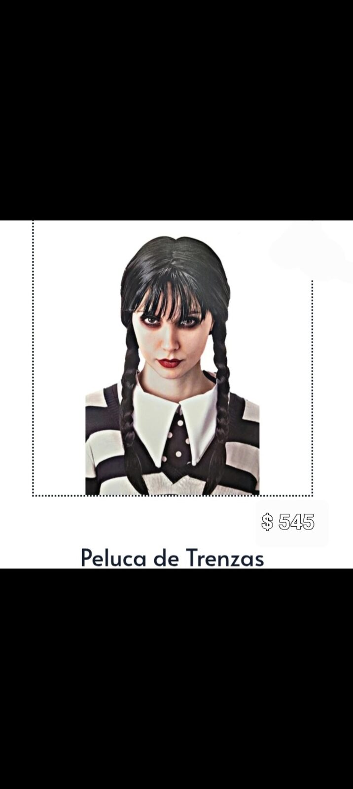Peluca con trenzas merlína