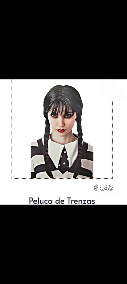 Peluca con trenzas merlína