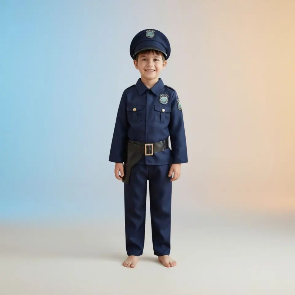 Disfraz policía oficial para niño/a
