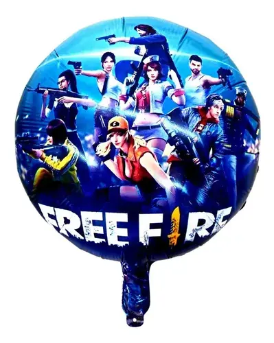 Globo redondo free fire 18"