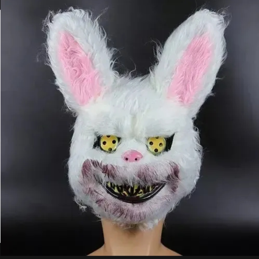 Máscara conejo peluda hallowen