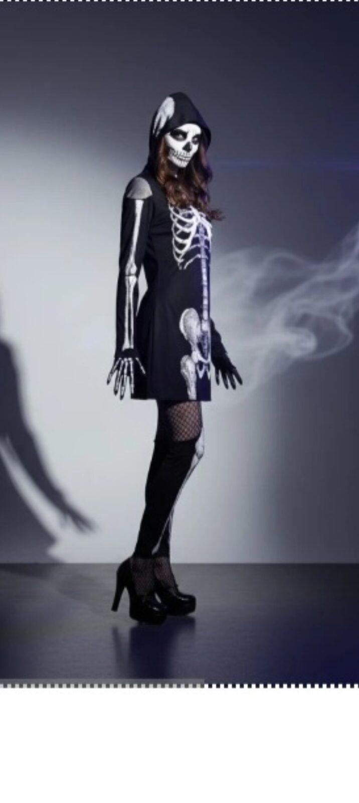 Disfraz adulto mujer calavera