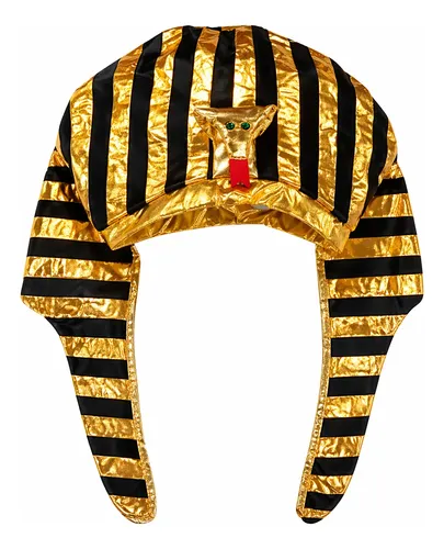 Disfraz rey faraón gorro sombrero halloween y fiestas