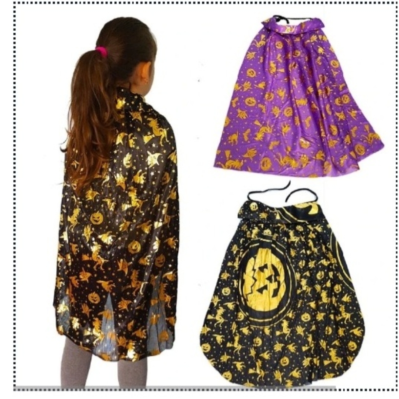 Capa de bruja para niña/o
