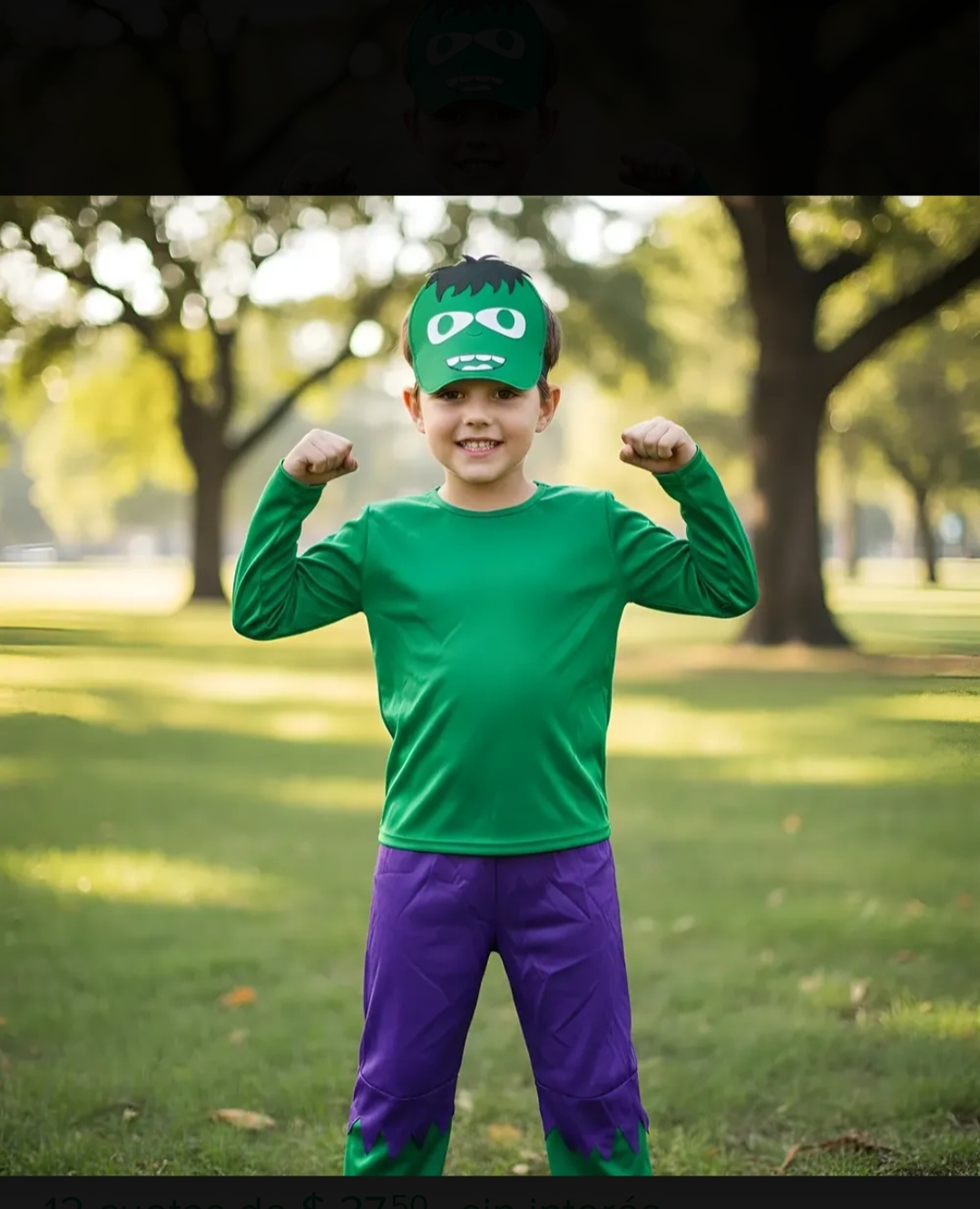 Traje hulk disfraz  halloween