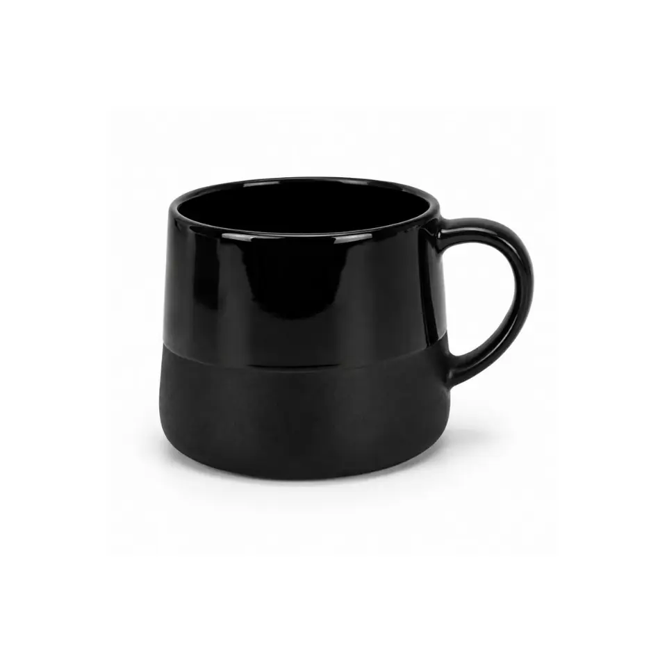 Taza de cerámica dos texturas