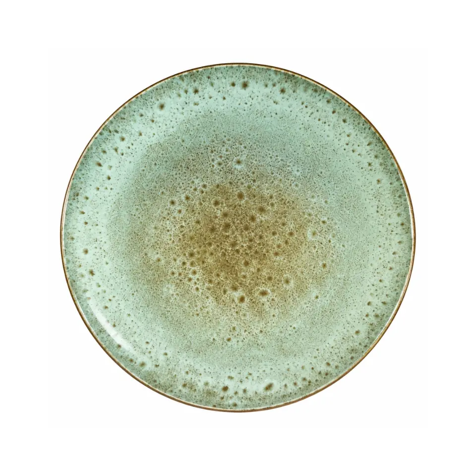 Plato verde agua de cerámica