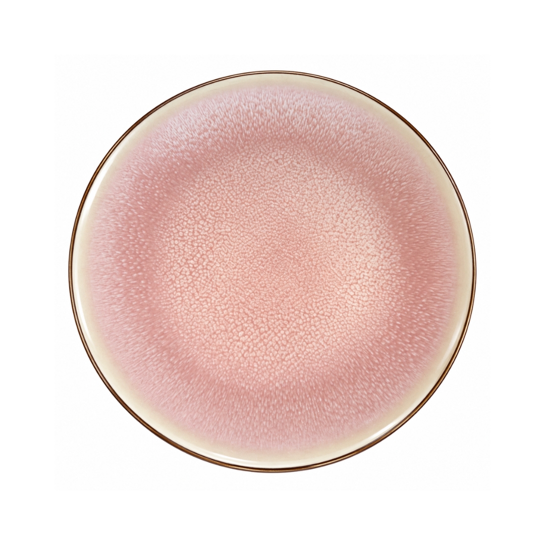 Plato rosa de cerámica