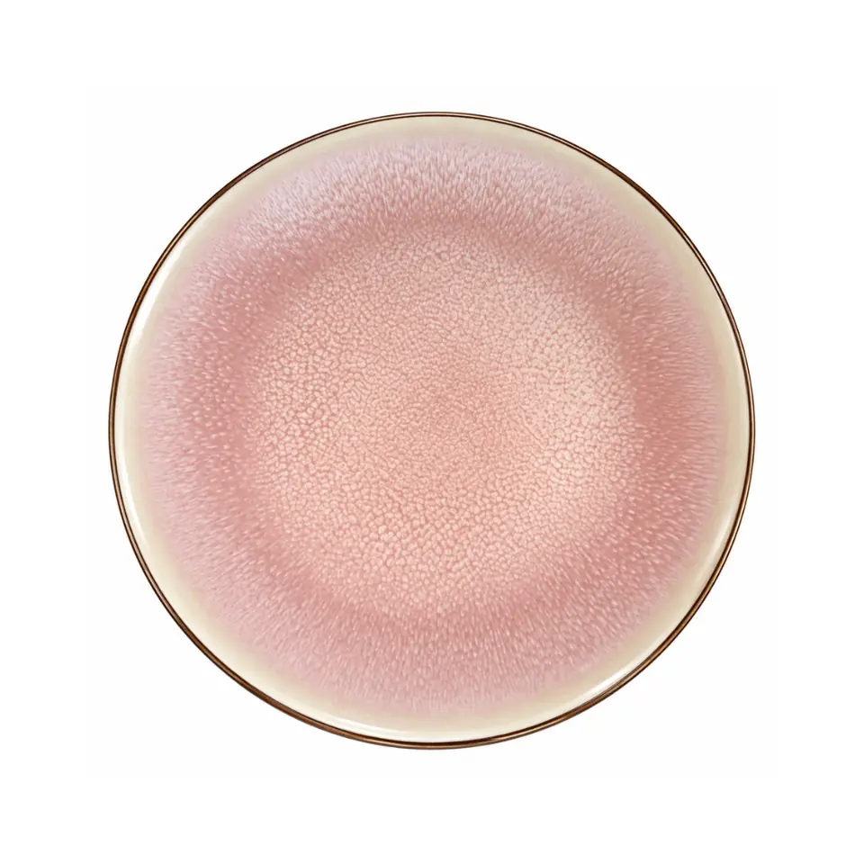 Plato rosa de cerámica