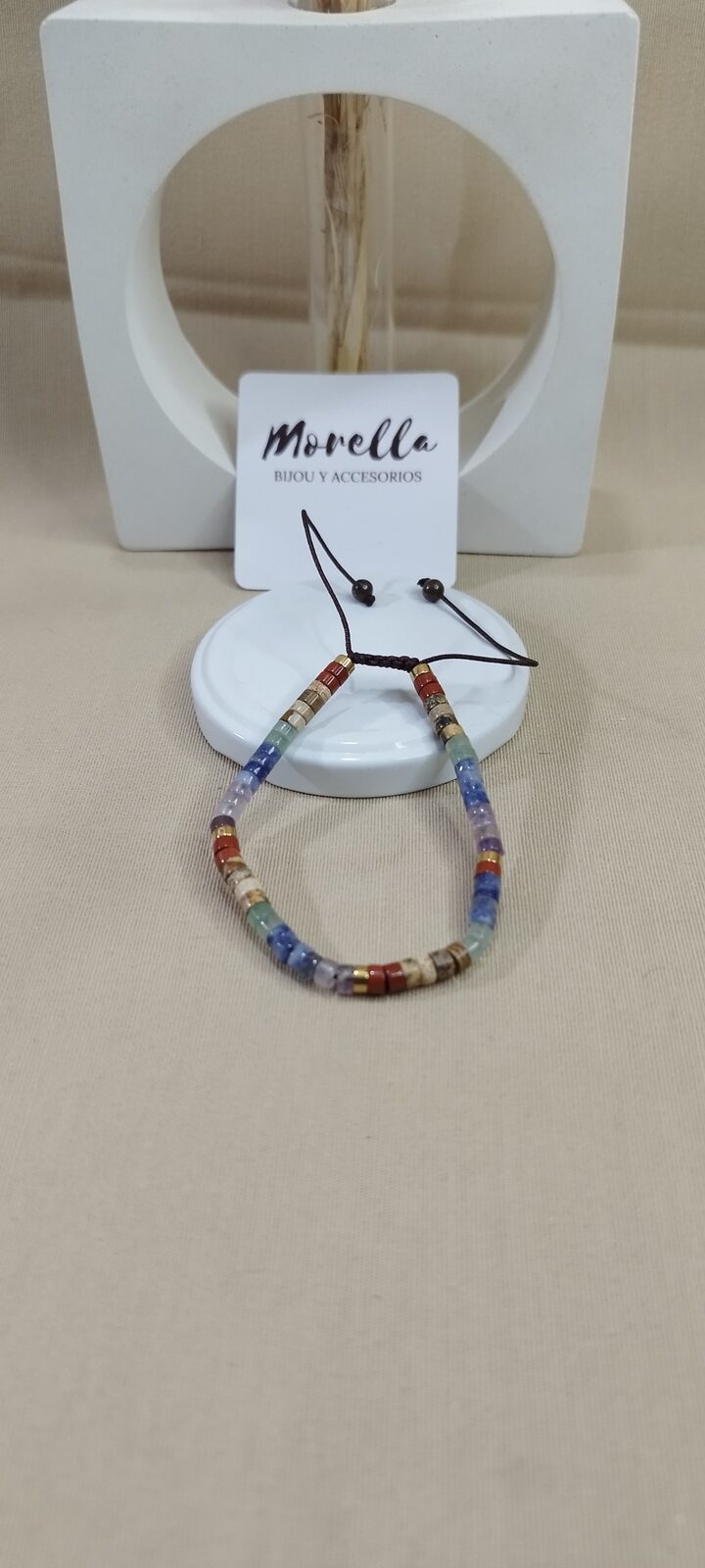 Pulsera 3 mm 7 chakras