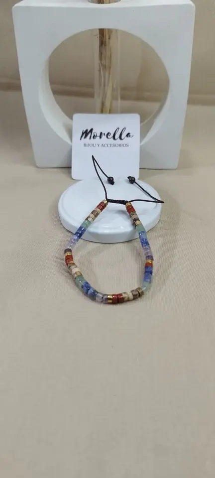Pulsera 3 mm 7 chakras