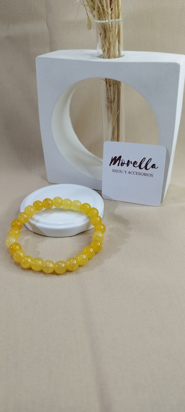 Pulsera  8 mm en citrino