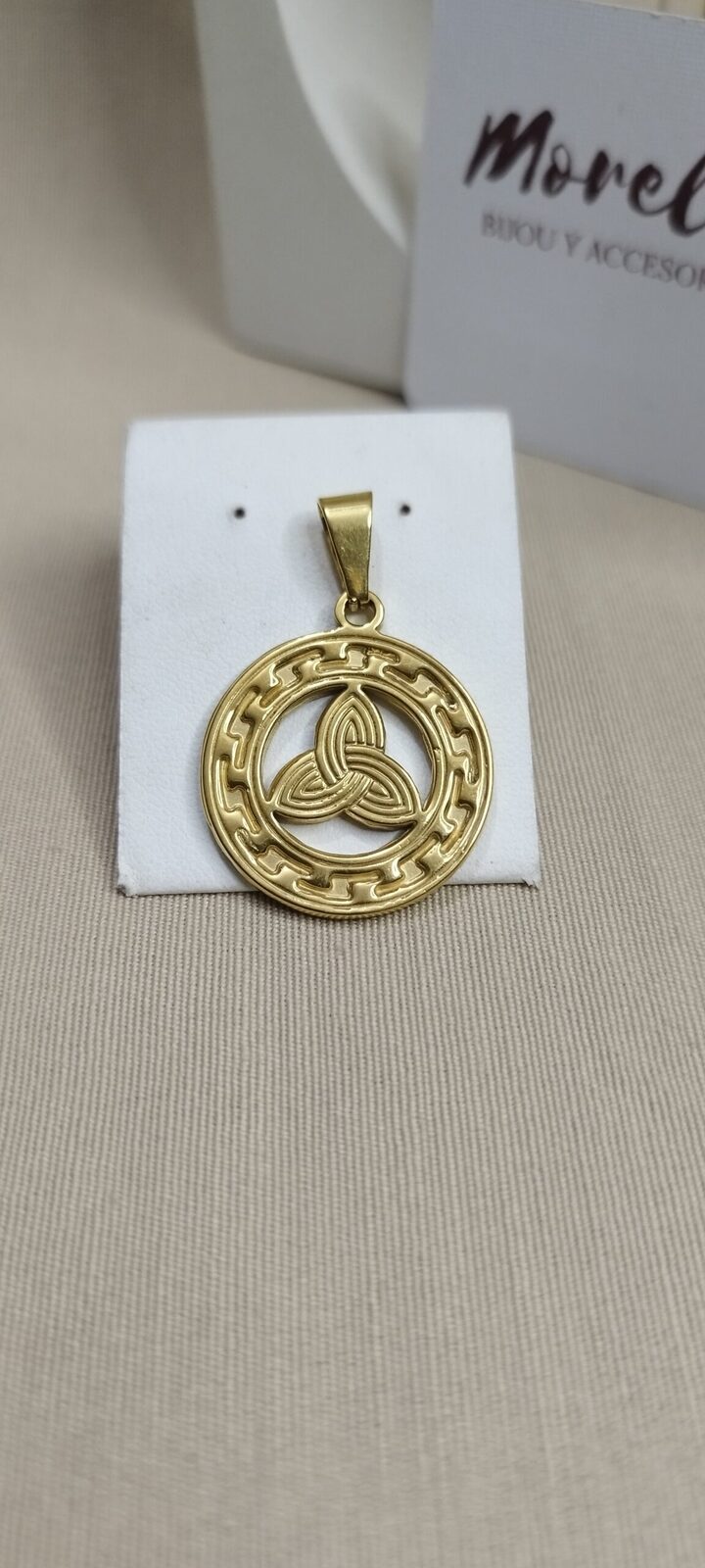 Dije triqueta celta (dorado)