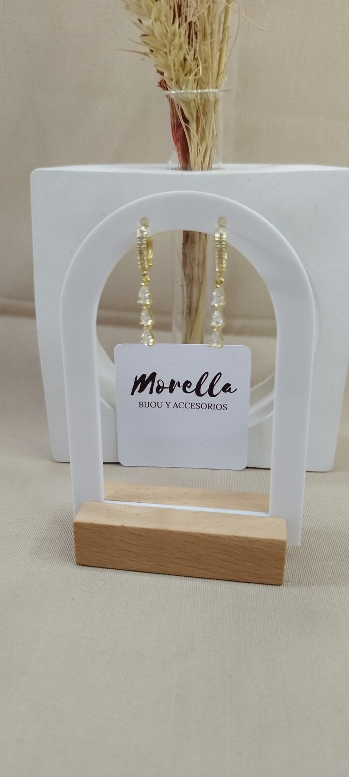 Aros pequeños con brillo