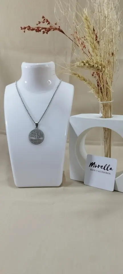 Cadena con dije árbol de la vida