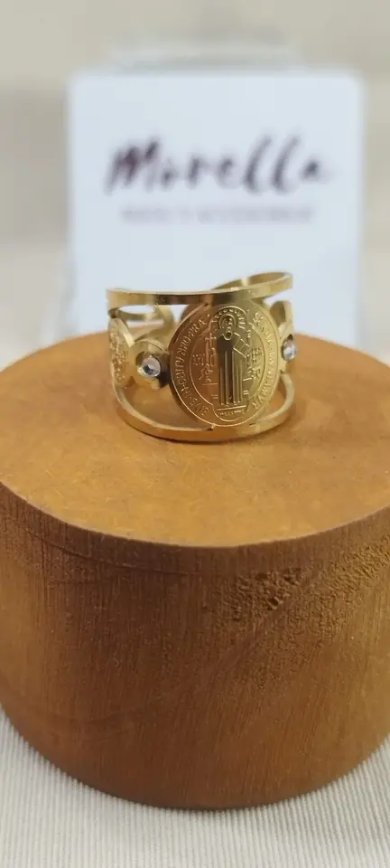 Anillo San Benito (dorado)