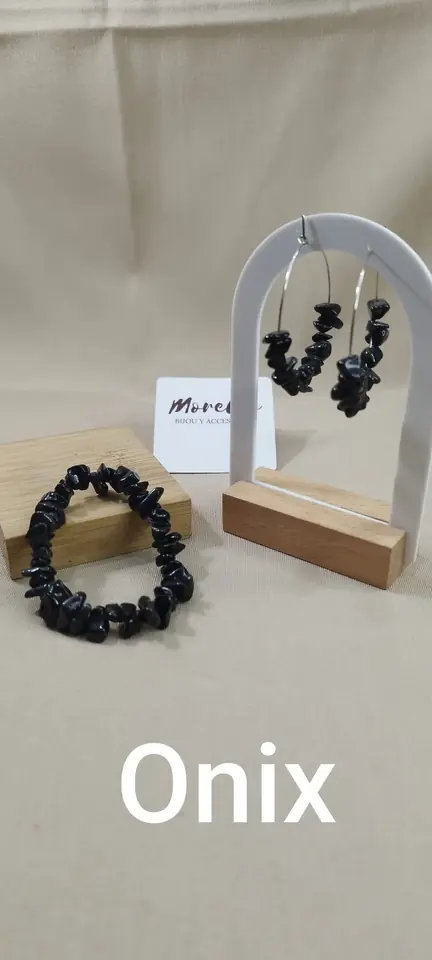 Aro y pulsera onix