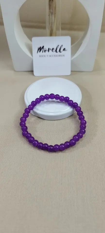 Pulsera 6 mm en amatista