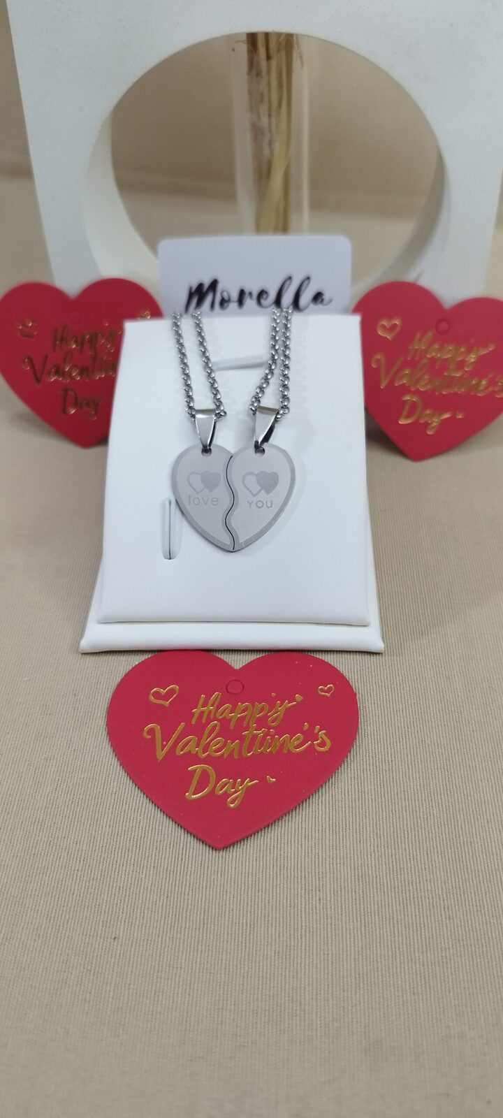 Conjunto de cadenas con dije para dividir