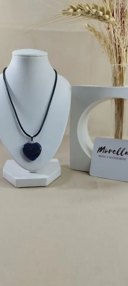 Cordón con dije de lapislázuli