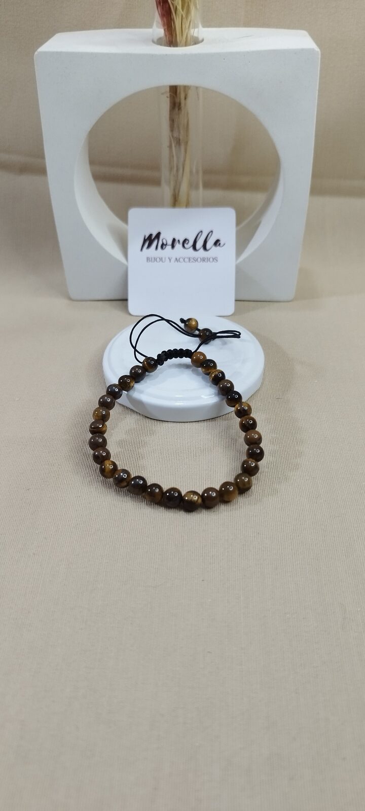Pulsera 8 mm ojo de tigre