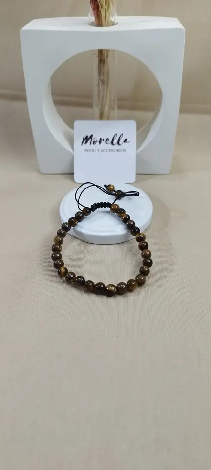Pulsera 8 mm ojo de tigre