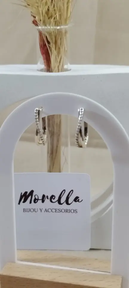 Aros ovalados con brillo (plata 925)