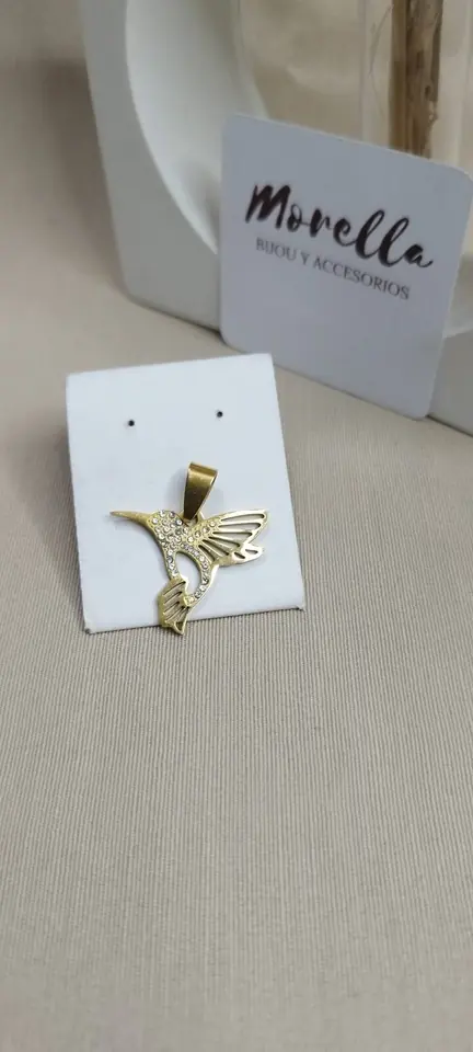 Dije colibrí (dorado)
