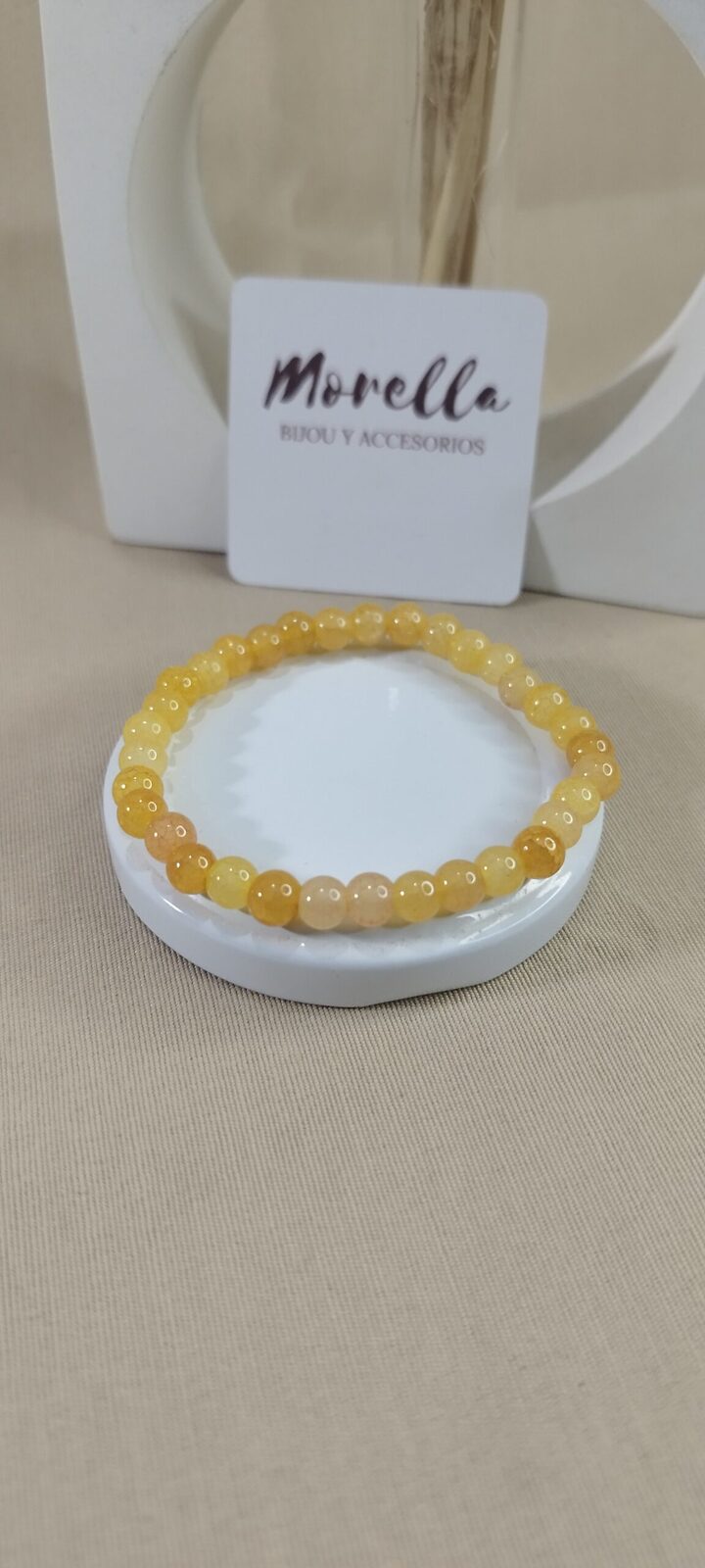 Pulsera 4 mm en citrino