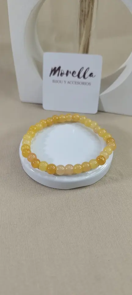 Pulsera 4 mm en citrino