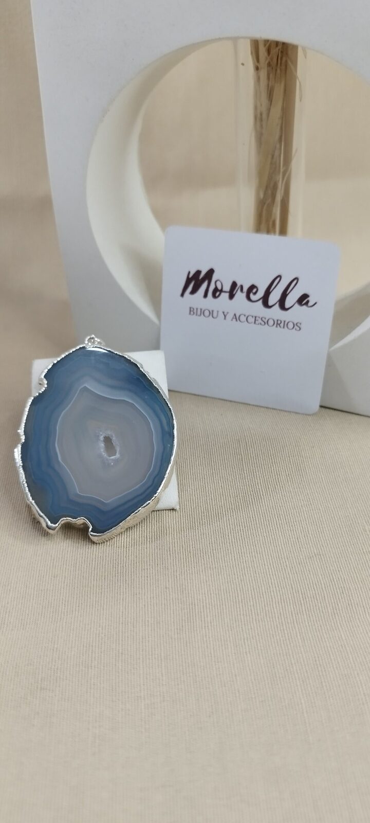 Dije ágata azul