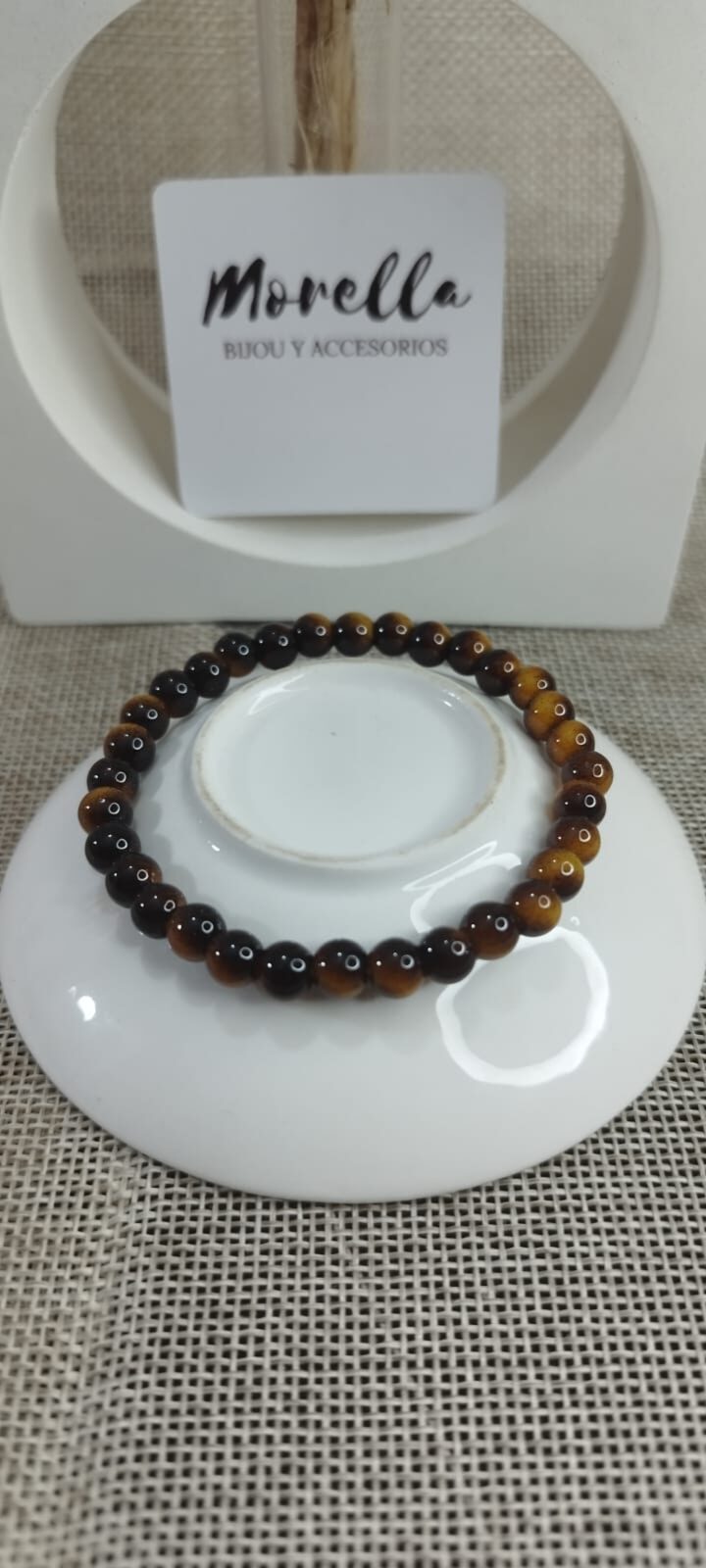 Pulsera  4mm ojo de tigre