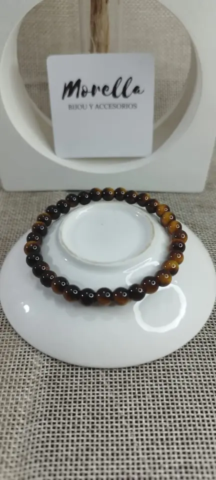 Pulsera  4mm ojo de tigre