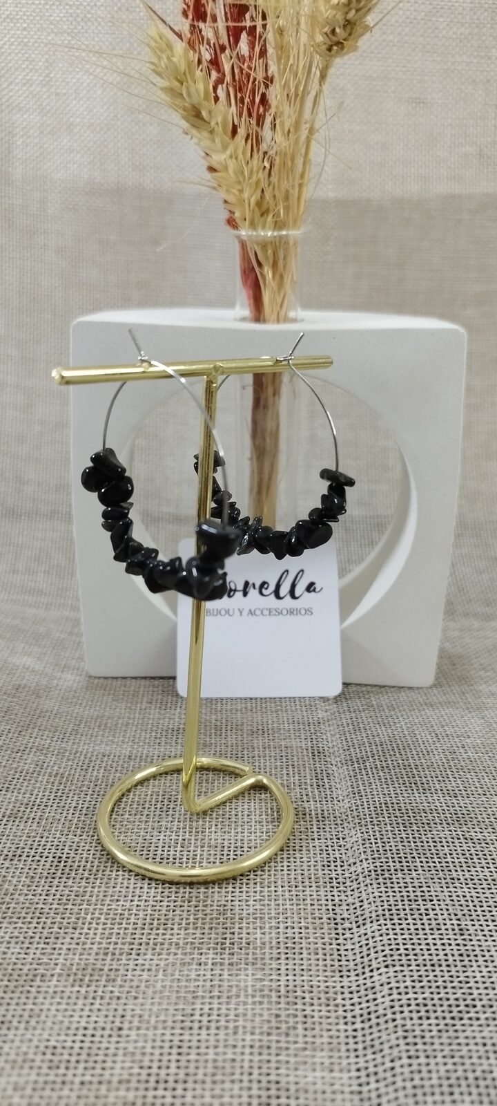 Aros en piedra natural onix