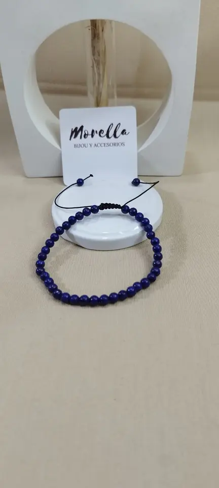 Pulsera 4 mm Lapislázuli