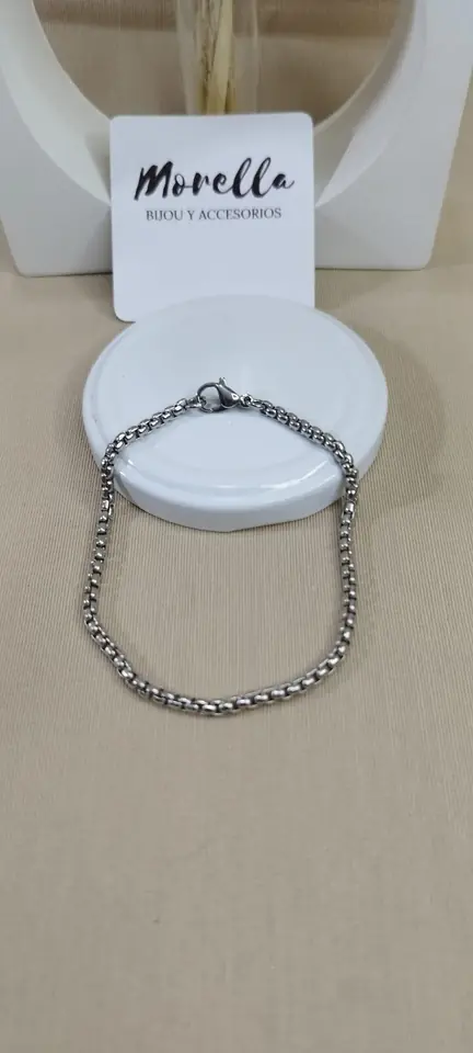 Pulsera eslabón cuadrado