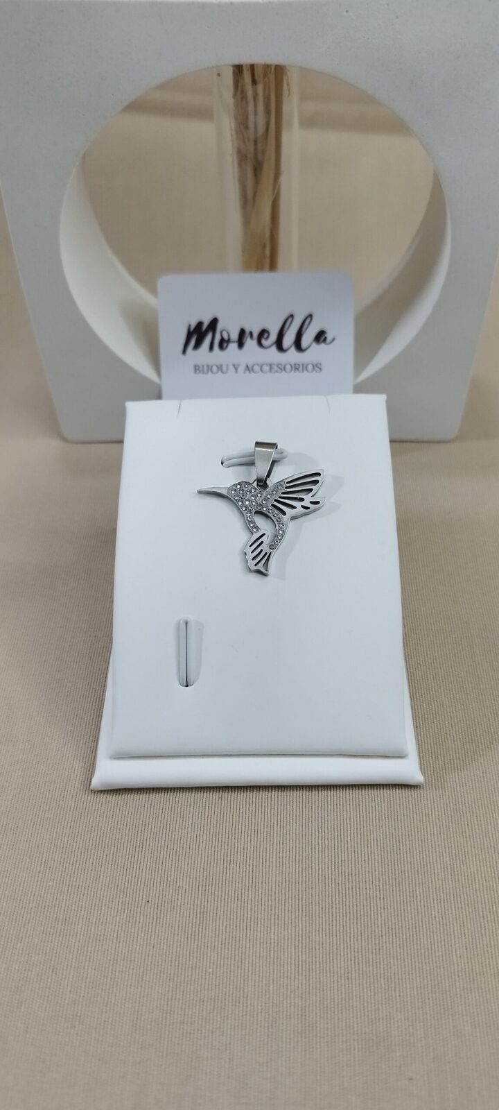 Dije colibrí (Plateado)