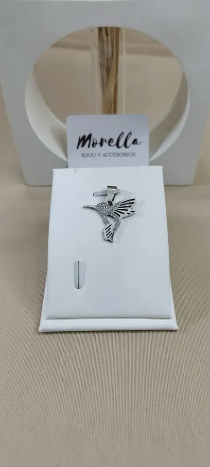 Dije colibrí (Plateado)