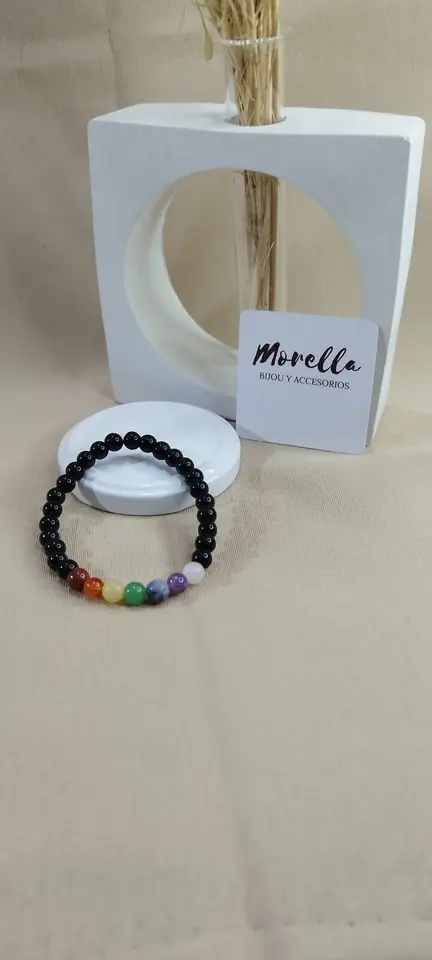 Pulsera 7 chakras 6 mm