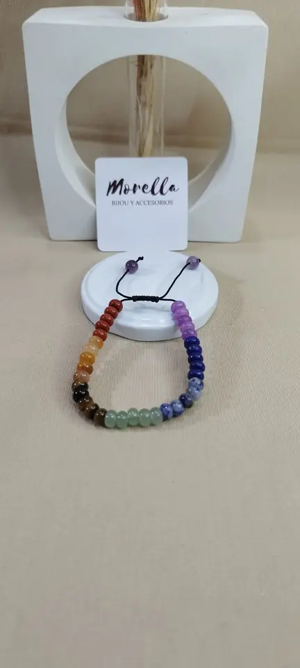 Pulsera 5 mm 7 chakras