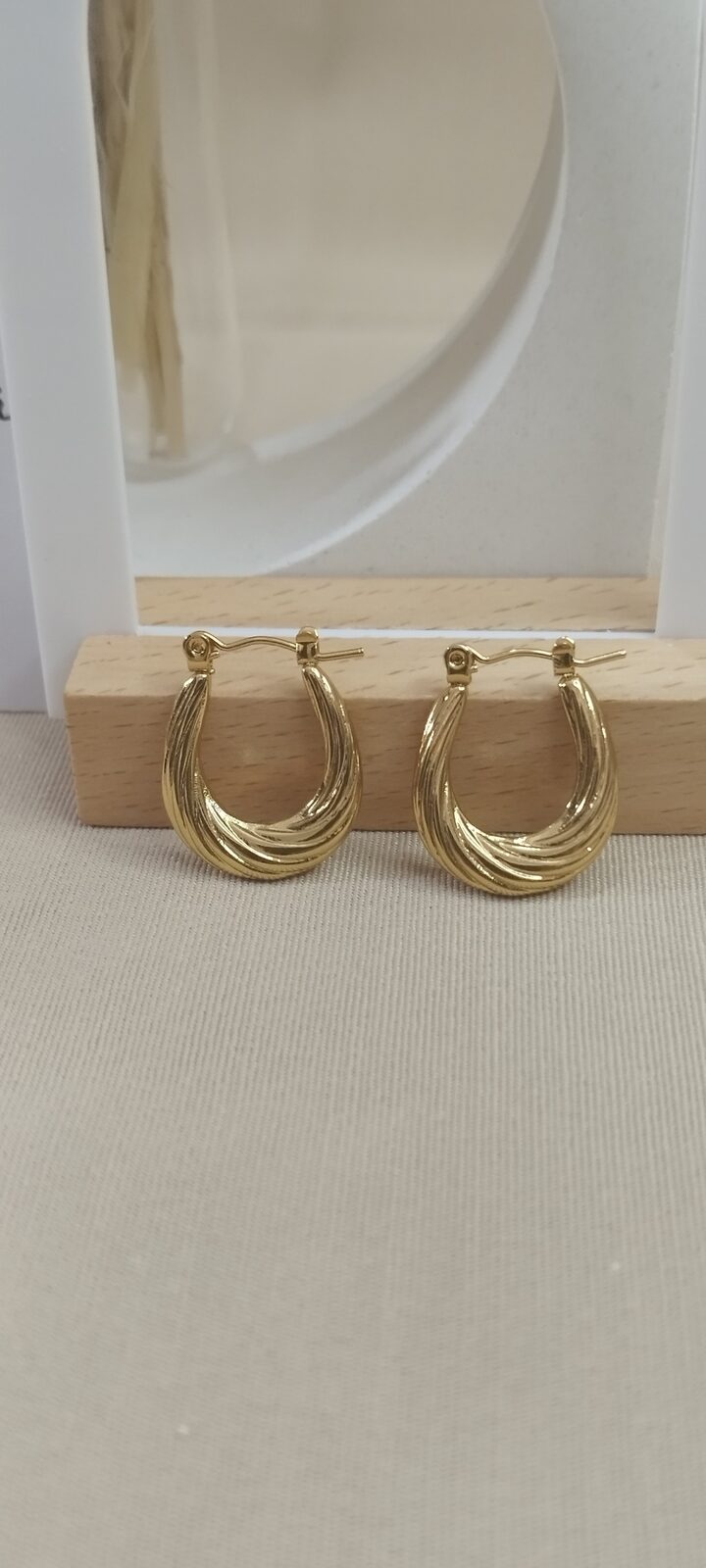 Aros ovalo labrados