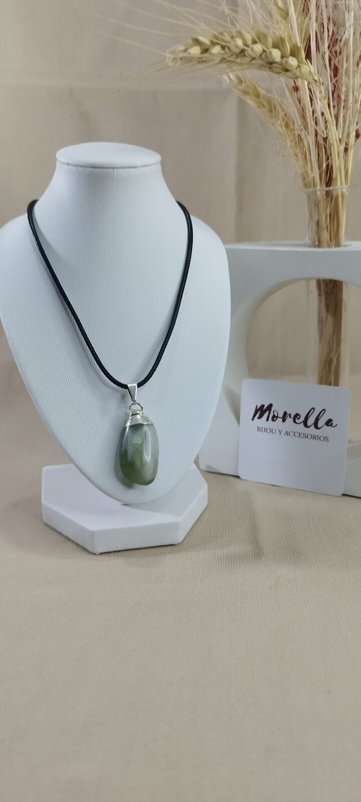 Cordón dije jade verde