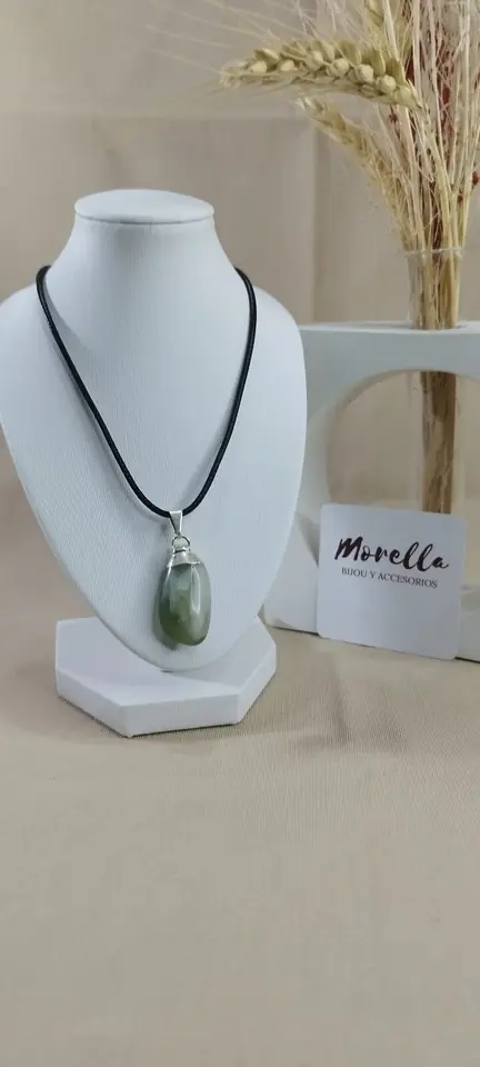 Cordón dije jade verde