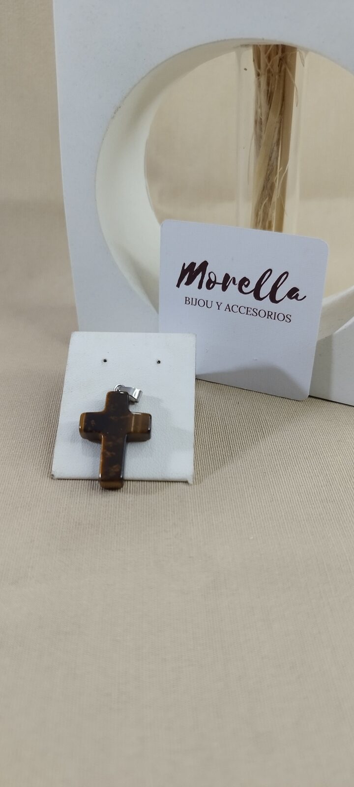 Dije en piedra ojo de tigre