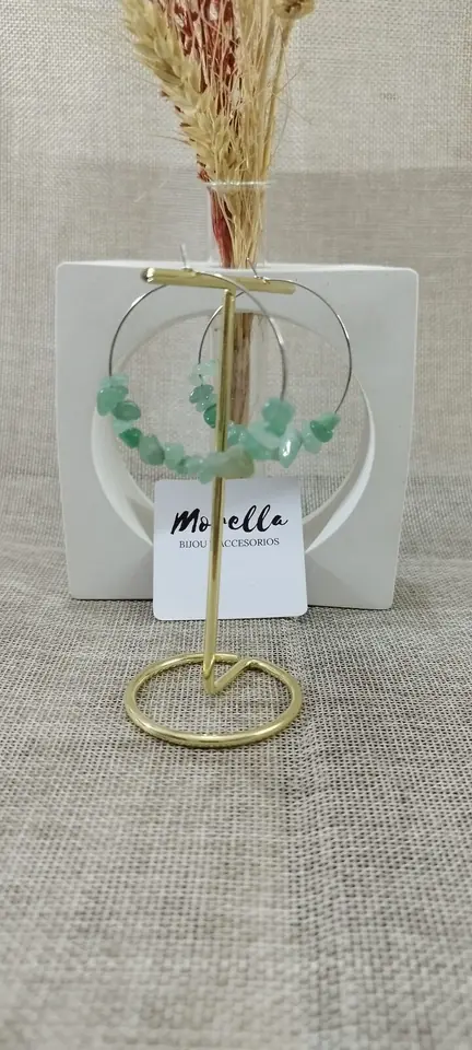 Aros con. Cuarzo verde