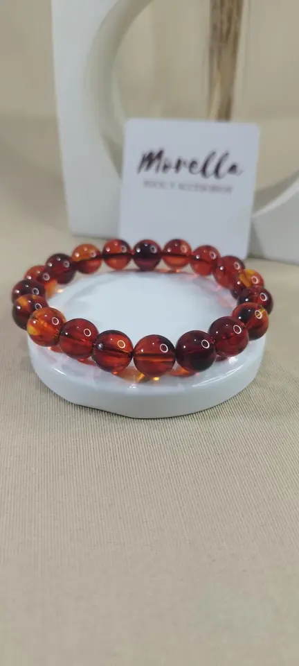 Pulsera  8 mm en ambar